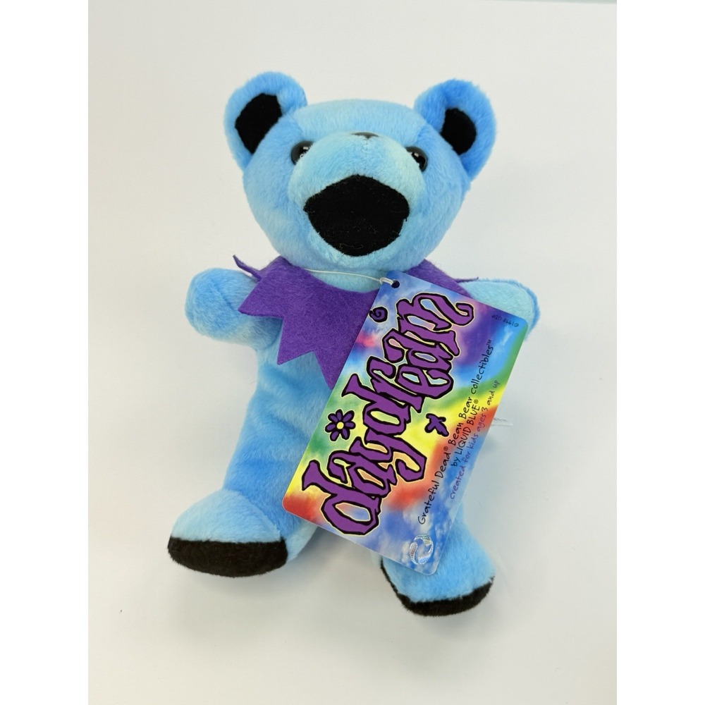 Grateful Dead Daydream 7" Bean Bear Plush Liquid Blue 1998 Vintage